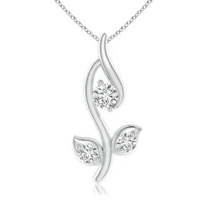ANGARA CLASSIC DIAMOND LEAF AND VINE PENDANT