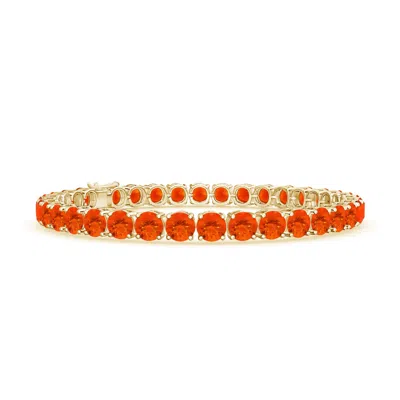 ANGARA CLASSIC FIRE OPAL LINEAR TENNIS BRACELET