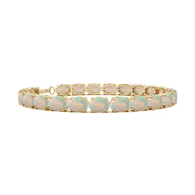 ANGARA CLASSIC OVAL OPAL TENNIS LINK BRACELET