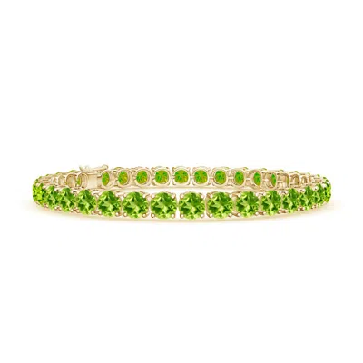 ANGARA CLASSIC PERIDOT LINEAR TENNIS BRACELET