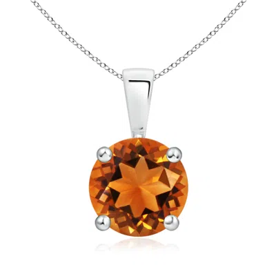 ANGARA CLASSIC ROUND CITRINE SOLITAIRE PENDANT