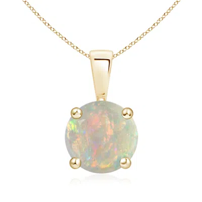 ANGARA CLASSIC ROUND OPAL SOLITAIRE PENDANT