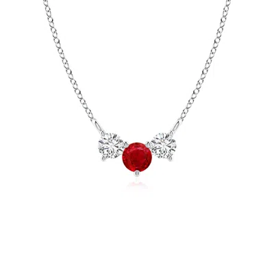 ANGARA CLASSIC RUBY AND DIAMOND NECKLACE
