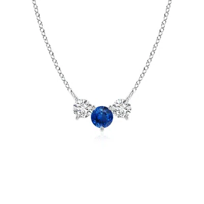 ANGARA CLASSIC SAPPHIRE AND DIAMOND NECKLACE