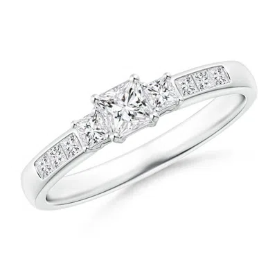 ANGARA CLASSIC THREE STONE PRINCESS-CUT DIAMOND PROMISE RING