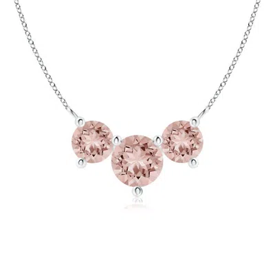 ANGARA CLASSIC TRIO MORGANITE NECKLACE