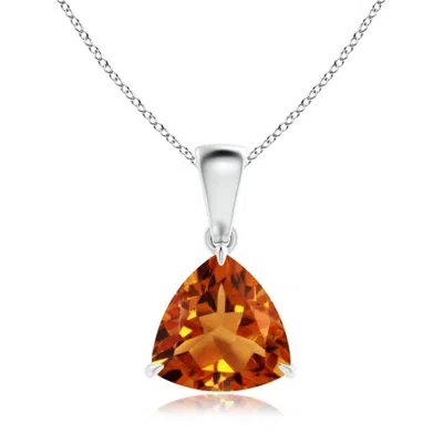 ANGARA CLAW-SET TRILLION CITRINE SOLITAIRE PENDANT