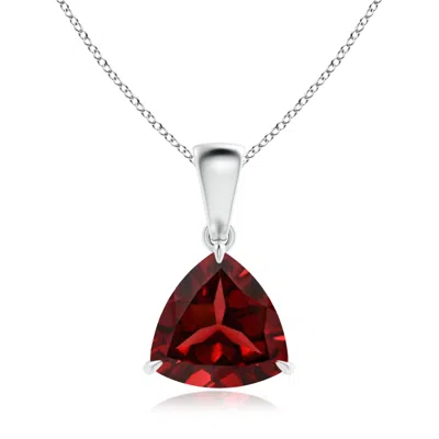 ANGARA CLAW-SET TRILLION GARNET SOLITAIRE PENDANT