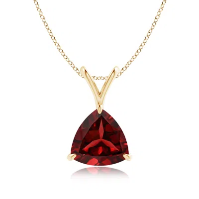 ANGARA CLAW-SET TRILLION GARNET V-BALE PENDANT