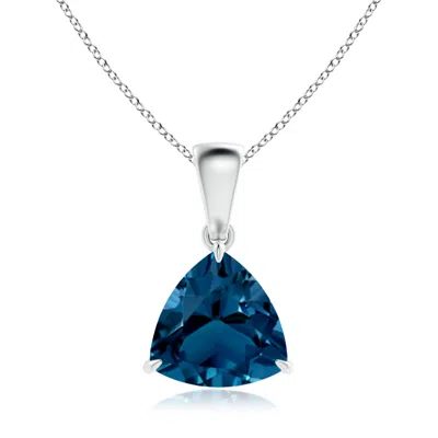ANGARA CLAW-SET TRILLION LONDON BLUE TOPAZ SOLITAIRE PENDANT
