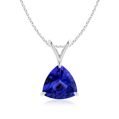 ANGARA CLAW-SET TRILLION TANZANITE V-BALE PENDANT