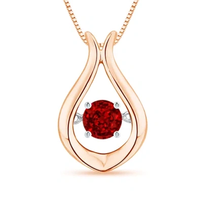 ANGARA DANCING RUBY SOLITAIRE DROP PENDANT