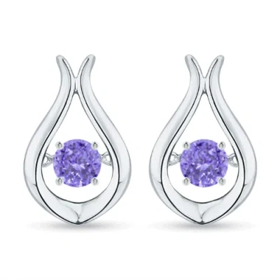 ANGARA DANCING TANZANITE SOLITAIRE DROP EARRINGS