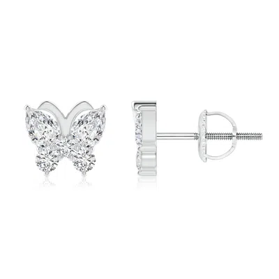 ANGARA DIAMOND BUTTERFLY STUD EARRINGS