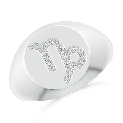 ANGARA DIAMOND CAPRICORN ZODIAC SIGN SIGNET RING