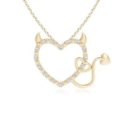 ANGARA DIAMOND DEVIL HEART PENDANT