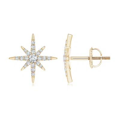 ANGARA DIAMOND EIGHT-POINT STARBURST STUD EARRINGS