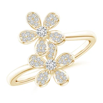 ANGARA DIAMOND FIVE PETAL FLOWER FASHION RING