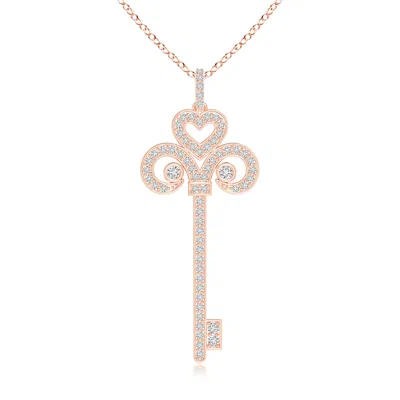 ANGARA DIAMOND FLEUR DE LIS KEY PENDANT
