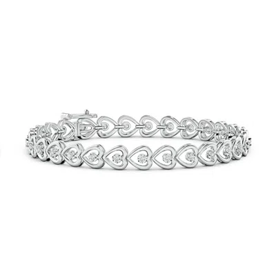 ANGARA DIAMOND HEART STACKABLE BRACELET