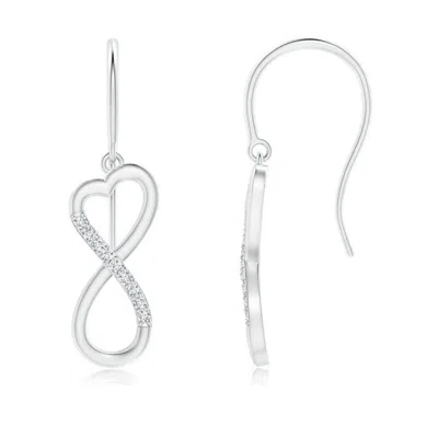ANGARA DIAMOND INFINITY HEART DANGLE EARRINGS