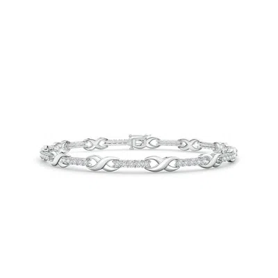 ANGARA DIAMOND INFINITY LINEAR LINK BRACELET