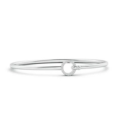 ANGARA DIAMOND OPEN CIRCLE HOOK & EYE FLEX BRACELET
