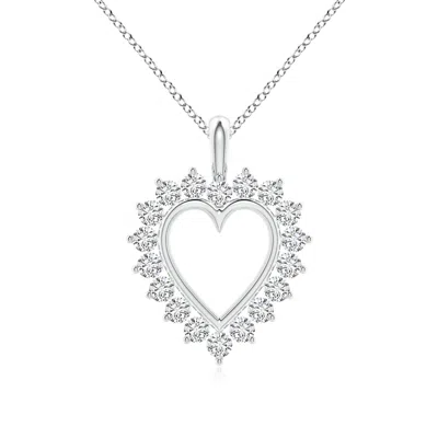 ANGARA DIAMOND OPEN HEART V-BALE PENDANT