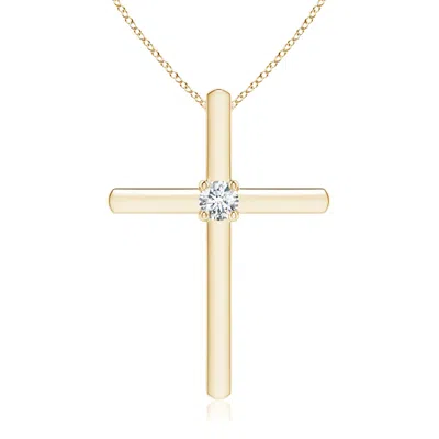 ANGARA DIAMOND SOLITAIRE CROSS PENDANT