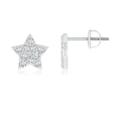 ANGARA DIAMOND STAR-SHAPED STUD EARRINGS