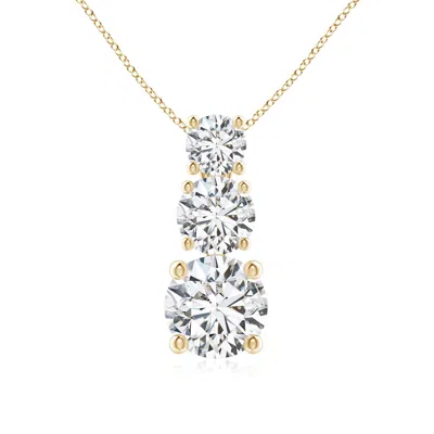 ANGARA DIAMOND THREE STONE PENDANT