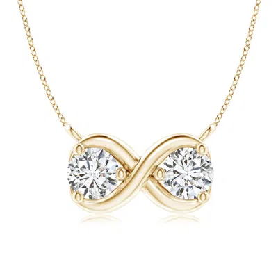 ANGARA DOUBLE DIAMOND INFINITY PENDANT NECKLACE