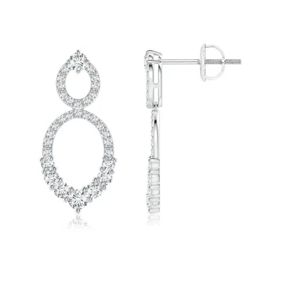 ANGARA DOUBLE OVAL DIAMOND DROP EARRINGS