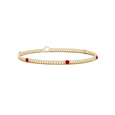 ANGARA FIVE STONE RUBY STATION BRACELET