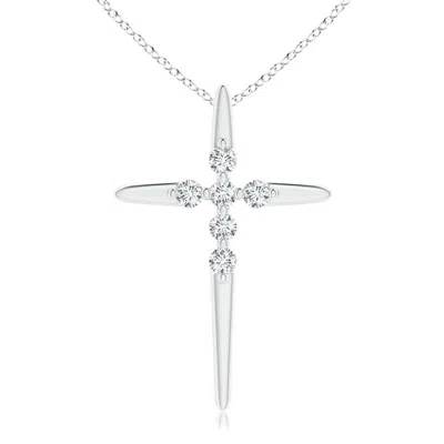 ANGARA FLOATING DIAMOND CROSS PENDANT