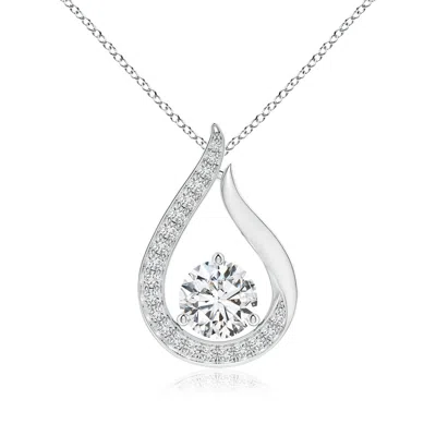 ANGARA FLOATING DIAMOND TULIP PENDANT