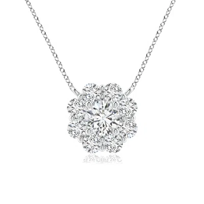 ANGARA FLORAL CLUSTER DIAMOND NECKLACE
