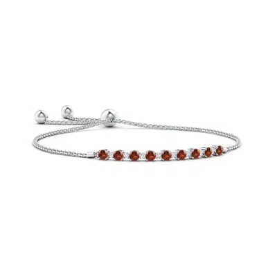 ANGARA GARNET AND DIAMOND TENNIS BOLO BRACELET