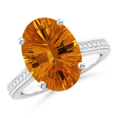 ANGARA GIA CERTIFIED CLASSIC OVAL CITRINE SOLITAIRE RING