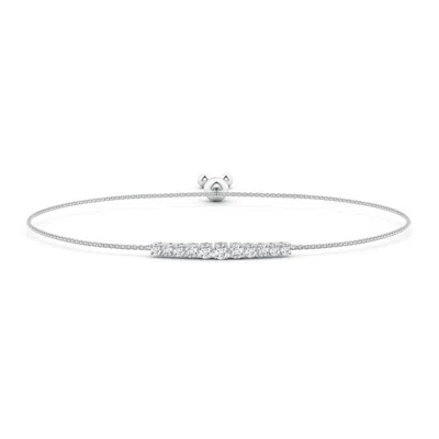 ANGARA GRADUATED ROUND DIAMOND BOLO STYLE BRACELET