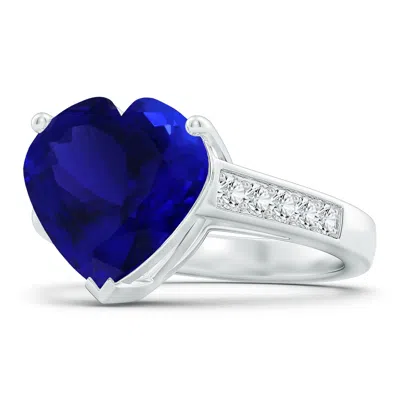 ANGARA HEART-SHAPED GIA CERTIFIED TANZANITE SOLITAIRE RING