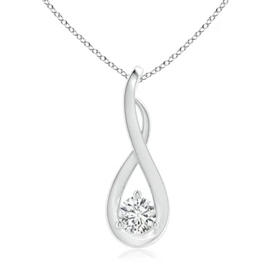 ANGARA INFINITY TWIST DIAMOND SOLITAIRE PENDANT