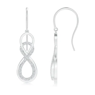 ANGARA INTERLINKED INFINITY DIAMOND DANGLE EARRINGS