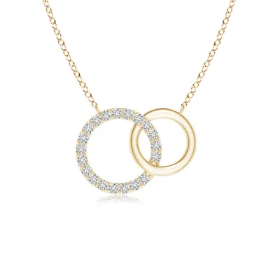 ANGARA INTERLOCKING DIAMOND CIRCLE NECKLACE