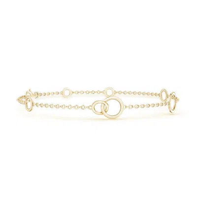 ANGARA ANGARA INTERTWINED OPEN CIRCLE LINK BRACELET