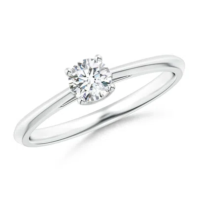 ANGARA KNIFE-EDGED CLASSIC ROUND LAB-GROWN DIAMOND SOLITAIRE ENGAGEMENT RING