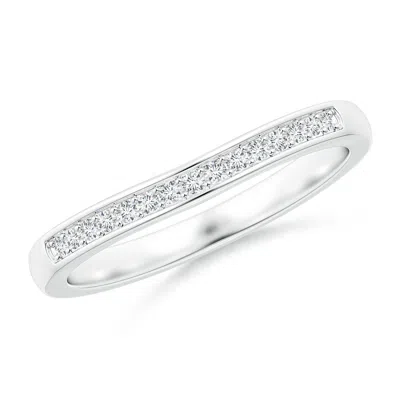 ANGARA LAB-GROWN AEON VINTAGE STYLE DIAMOND CURVED WEDDING RING