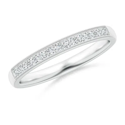 ANGARA LAB-GROWN AEON VINTAGE STYLE DIAMOND HALF ETERNITY WEDDING RING WITH MILGRAIN
