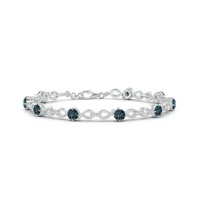 ANGARA LAB-GROWN ALEXANDRITE AND DIAMOND INFINITY LINK BRACELET
