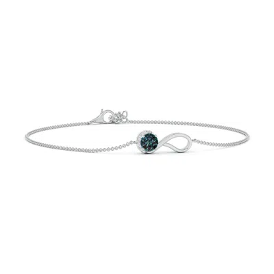 ANGARA LAB-GROWN ALEXANDRITE RIBBON BRACELET WITH DIAMOND ACCENTS